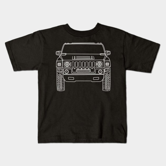 Hummer H2 Kids T-Shirt by Aurealis